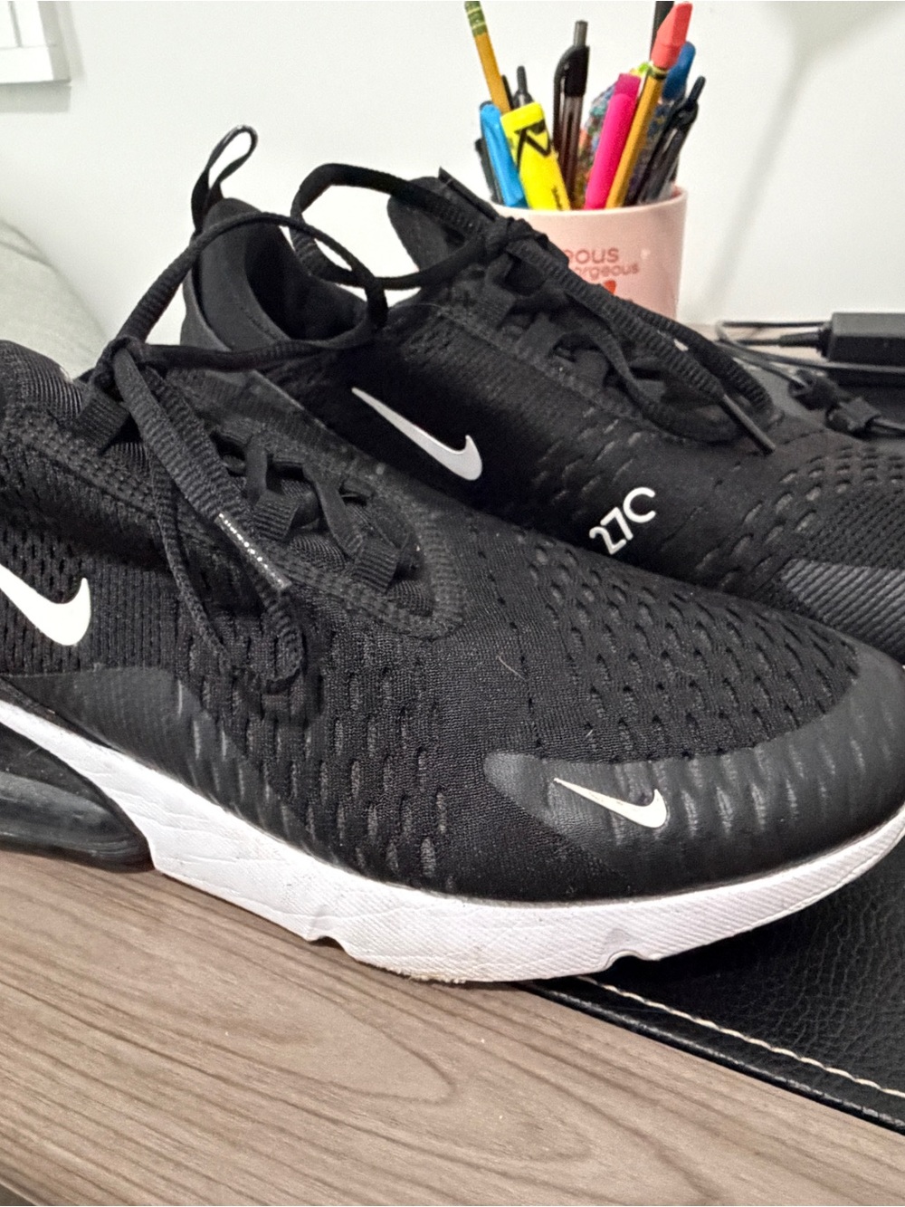 Nike Black & White Air27C Men’s Sneakers Size 9.5